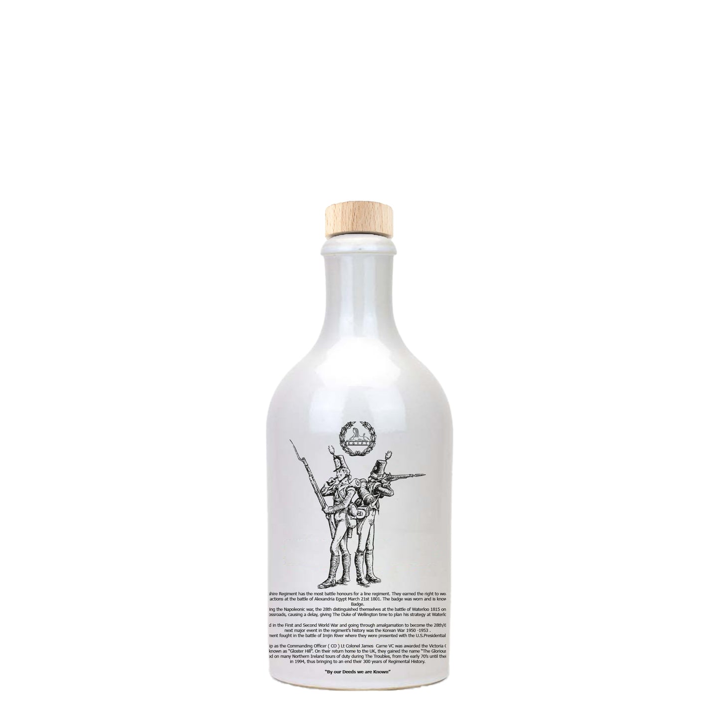 The Gloucestershire Regiment Whisky White Ceramic 50cl