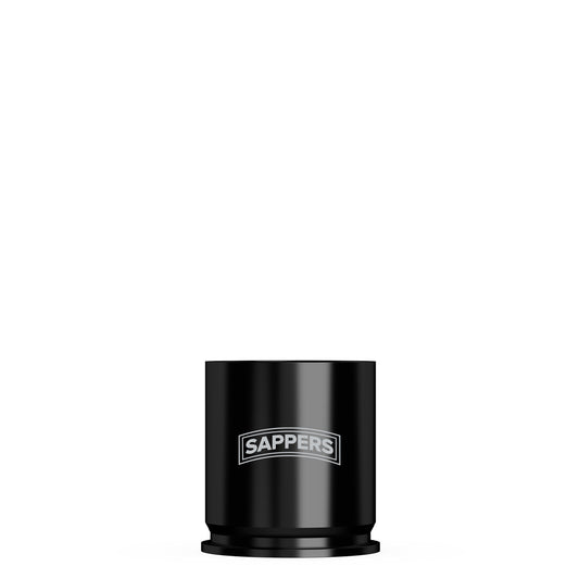 SAPPERS 40mm grenade case replica shot glass black