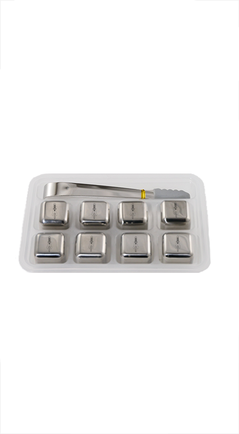 A Sqn Stainless Steel Ice Cubes