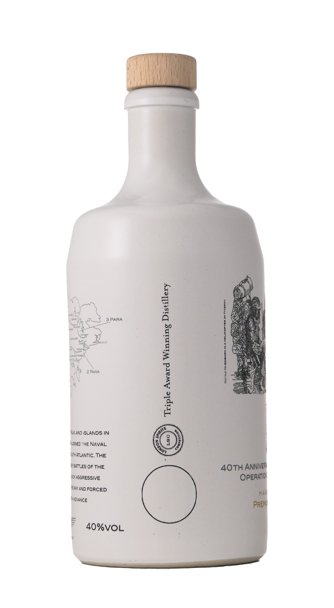 Parachute Regiment 40th Falklands Special Edition Premium Gin 70cl