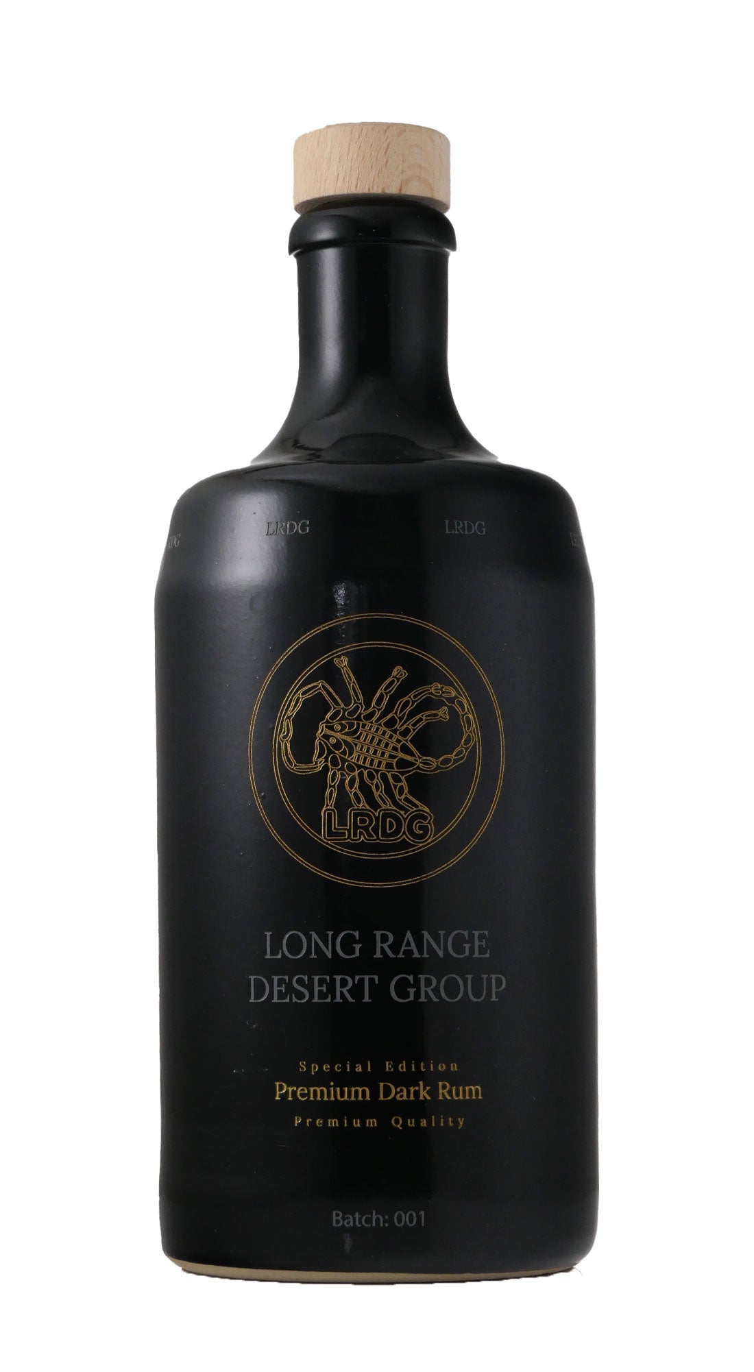 Empty LRDG Rum Bottle