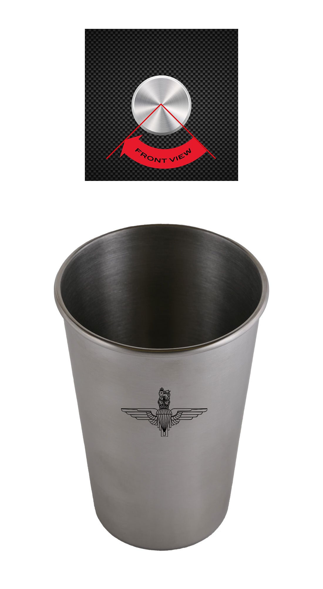 Parachute Regiment - Stainless Steel Cup - Customisable - Steel